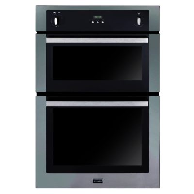 Stoves SGB900PS Built In Double Gas Oven with Programmable Timer in Stainless Steel